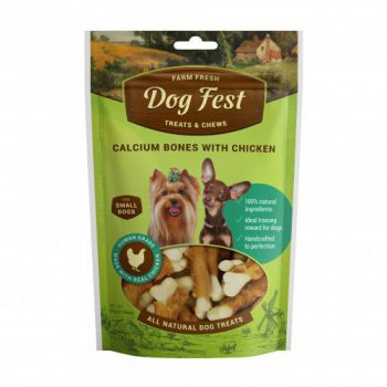 Dog Fest Calcium bones with chicken for mini-dogs - 55g (1.94oz)TREAT