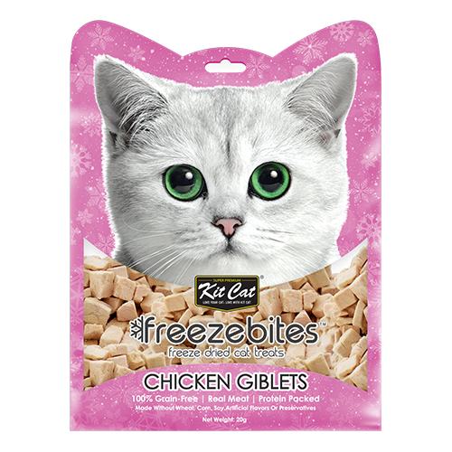 Kit Cat Freezebites Dried Chicken Giblets 20g