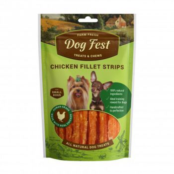 Dog Fest Chicken fillet strips for mini-dogs - 55g (1.94oz) TREAT