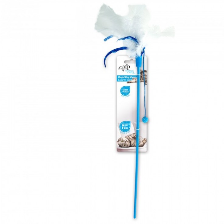 ALL FOR PAWS MAGIC WING WAND - BLUE (CAT TOY)